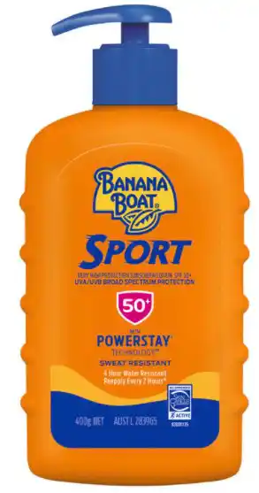Banana boat sport spf 50+ 400g pump