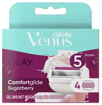 ePharmacy Gillette venus comfort glide sugarberry blade refills 4 pack offer