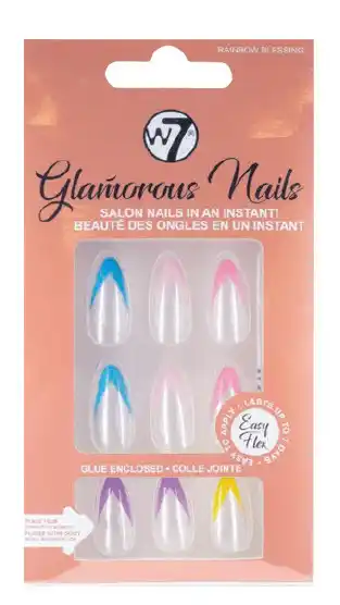 W7 glamorous nails rainbow blessing