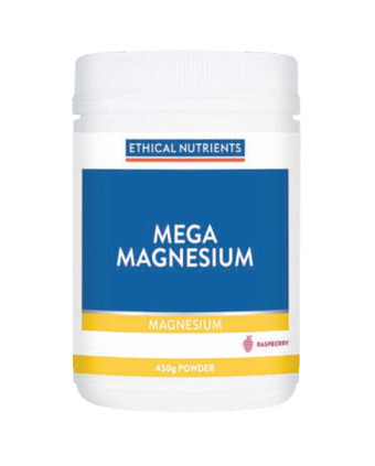 Ethical nutrients mega magnesium raspberry 450g powder