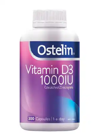 ePharmacy Ostelin calcium & vitamin d3 1000iu 300 capsules offer