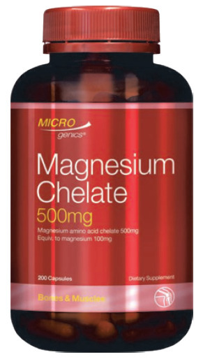 ePharmacy Microgenics magnesium chelate 500mg 200 capsules offer