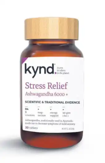 Kynd stress relief ashwagandha 6000+ 30 tablets
