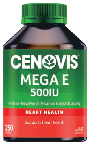 ePharmacy Cenovis mega e 500iu 250 capsules offer