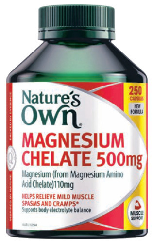ePharmacy Nature’s own magnesium chelate 500mg 250 capsules offer