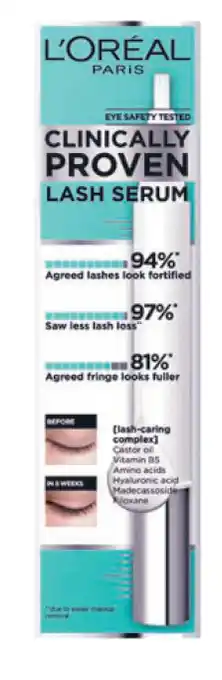 ePharmacy L'oreal clinically proven lash serum offer