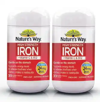 ePharmacy Nature’s way high strength iron 30 tablets offer