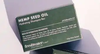 Chemist Warehouse Freshwater farm australia hemp seed oil hydrating shampoo bar 100g offer