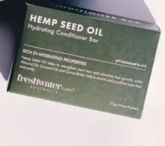 Chemist Warehouse Freshwater farm australia hemp seed oil hydrating conditioner bar 70g offer