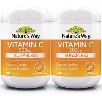 ePharmacy Nature’s way vitamin c 500mg sugarless 300 tablets offer
