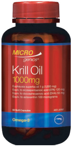 Microgenics krill oil 1000mg 60 capsules