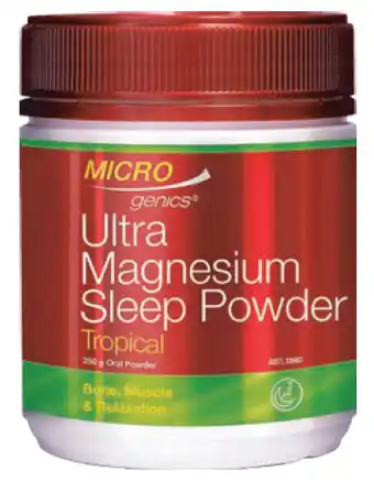 Chemist Warehouse Microgenics ultra magnesium sleep powder tropical flavour 250g offer