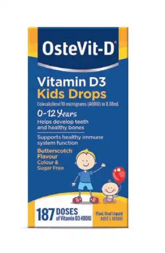Chemist Warehouse Ostevit-d children's oral drops 15ml offer