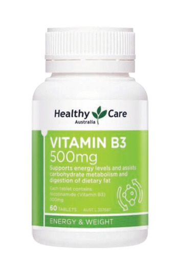 Chemist Warehouse Healthy care vitamin b3 500mg 60 tablets offer