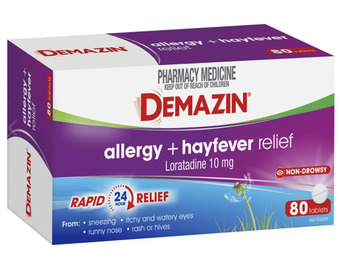 Chemist Warehouse Demazin allergy + hayfever relief 80 tablets offer
