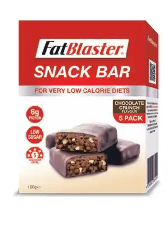 Chemist Warehouse Naturopathica fatblaster snack bar chocolate crunch 5 pack offer