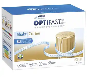 Chemist Warehouse Optifast vlcd shake coffee 18 x 53g exclusive size offer