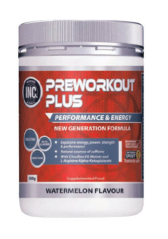 Chemist Warehouse Inc preworkout plus watermelon 300g offer