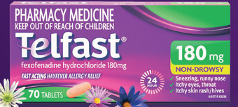 Chemist Warehouse Telfast 180mg 70 tablets offer