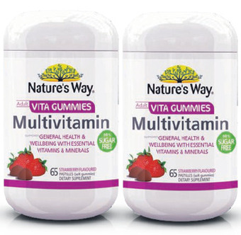 Chemist Warehouse Nature’s way adult vita gummies 99% sugar free multivitamin 65 pastilles offer