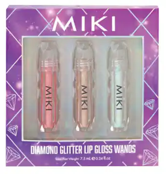 Miki diamond glitter lip gloss set