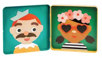 Magnetic play set - funny faces