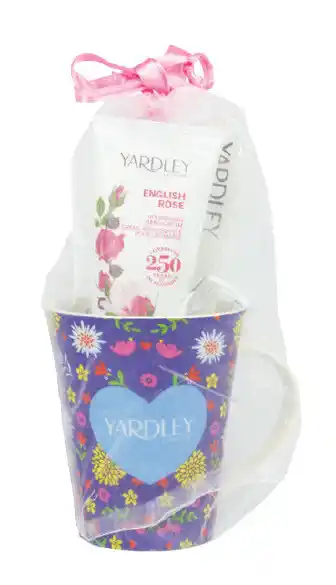 Yardley mug gift set - rose