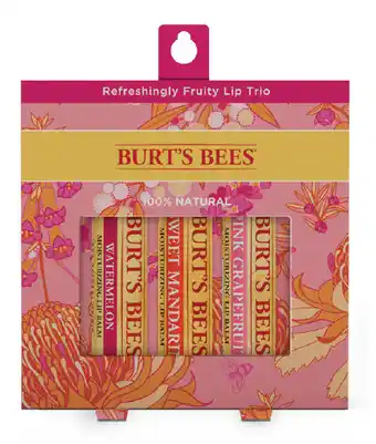 Burt's bess refreshingly fruity lip trio