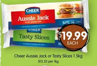 Spudshed Cheer Aussie Jack or Tasty Slices offer