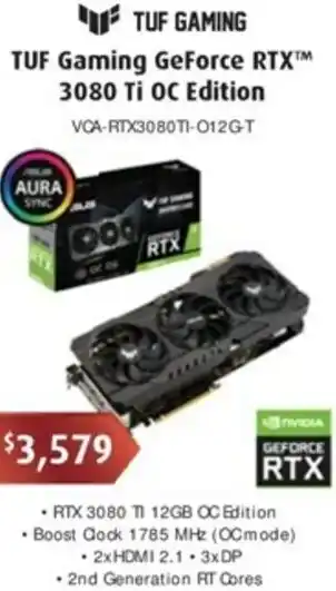 Leader Computers TUF Gaming GeForce RTX 3080 Ti Edition offer