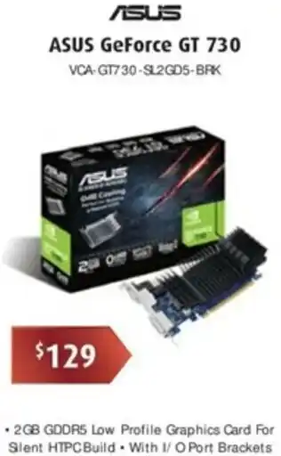 Leader Computers Asus GeForce GT 730 offer