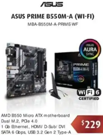 Leader Computers Asus Prime B550M-A (Wifi) offer