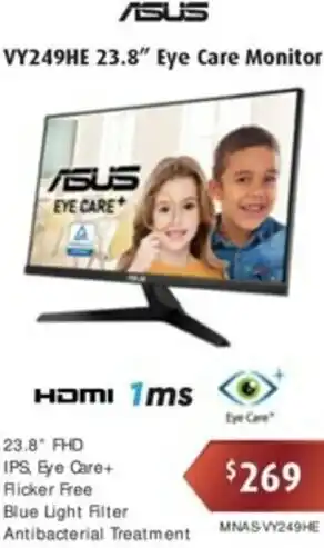 VY249HE 23.8" Eye Care Monitor