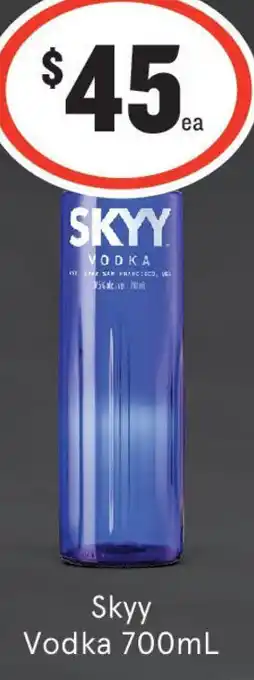 IGA Liquor Skyy vodka offer