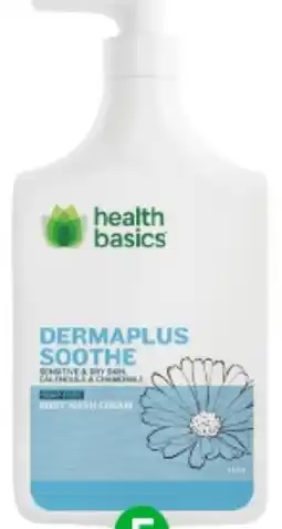 BIG W Health Basics Body Wash Derma Plus offer