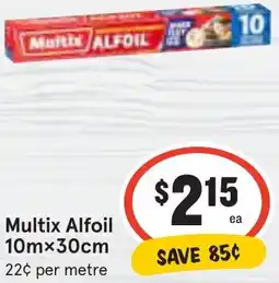 IGA Multix Alfoil offer