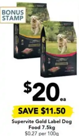 Supervite Gold Label Dog Food