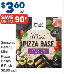 Simson's Pantry Mini Pizza Bases