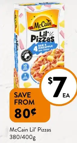 Foodworks McCain Lil' Pizzas offer
