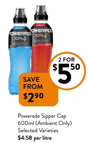 Foodworks Powerade Sipper Cap offer