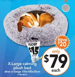 Cheap as Chips X-Large calming plush bed offer