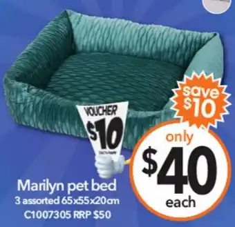 Cheap as Chips Marilyn pet bed offer