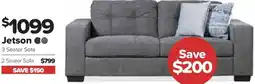 ComfortStyle Furniture & Bedding Jetson 3 seater sofa offer