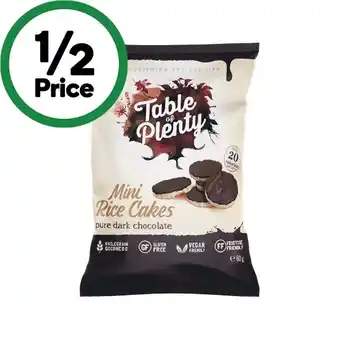 Woolworths Table of Plenty Mini Rice Cakes 60g – From the Health Food Aisle offer