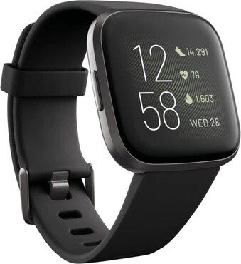 The Good Guys Fitbit Versa 2 - Black/Carbon offer