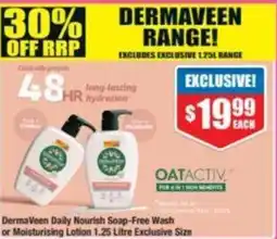 Chemist Warehouse DermaVeen Daily Nourish Soap-Free Wash or Moisturising Lotion offer