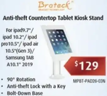 Leader Computers Anti-Theft Countertop Tablet Kiosk Stand offer