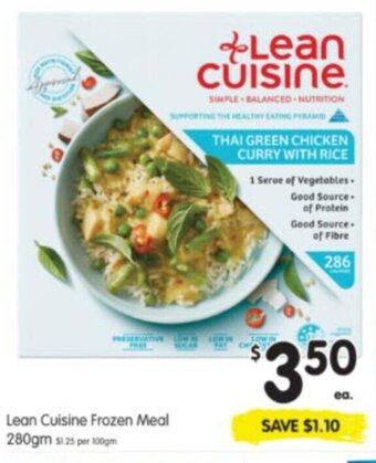 Spar Lean Cuisine Frozen Meals 280g offer