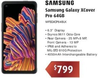 Leader Computers Samsung Galaxy XCover Pro 64GB offer