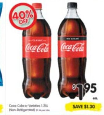 Spar Coca-Cola or Varieties 1,25L offer